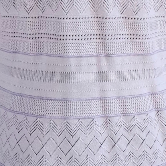 Banana republic  lilac blush long sleeves Pointelle sweater, size L - Picture 6 of 14